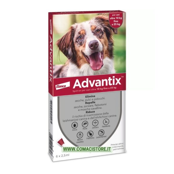 Advantix spot-on per cani oltre 10 kg fino a 25 kg