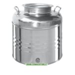 contenitore olio inox 15 litri